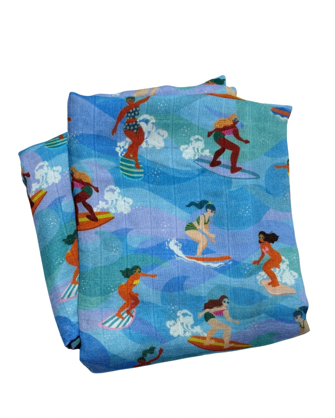 Surfer Girls Swaddle Blanket