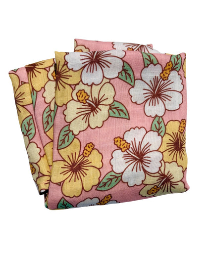 Hibiscus Bloom Swaddle Blanket