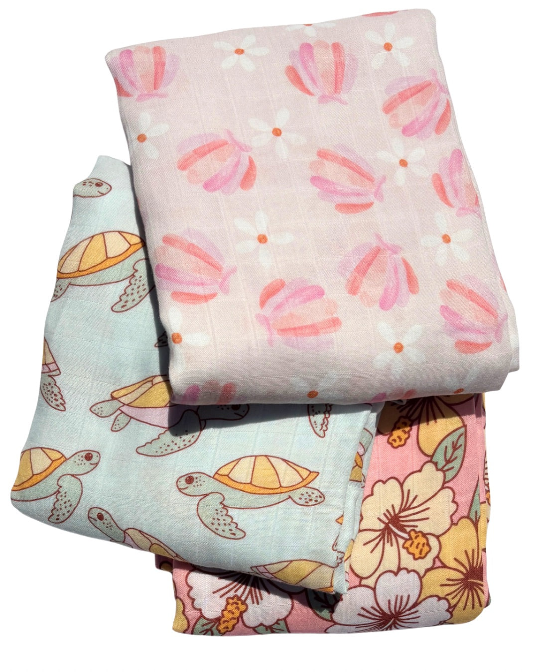 Happy Turtles Swaddle Blanket